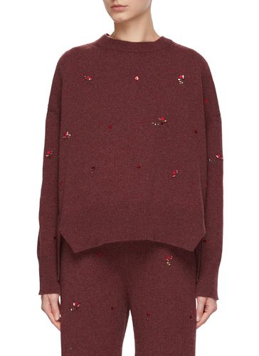 Cashmere Embroidered Jumper - BARRIE - Modalova