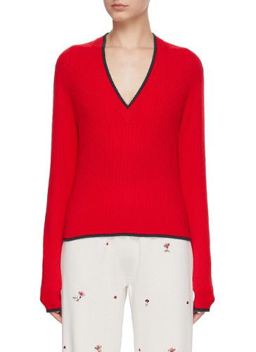 Cashmere Blend V-Neck Sweater - BARRIE - Modalova