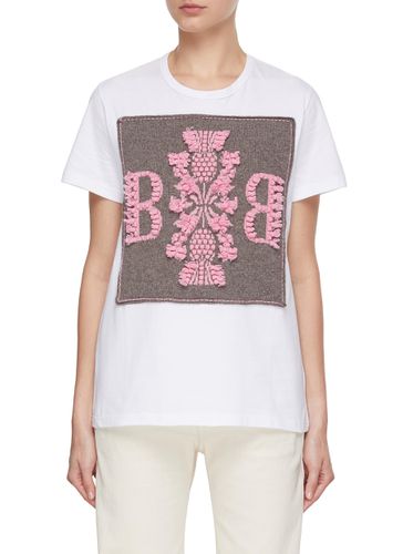 Cashmere Emblem Cotton T-Shirt - BARRIE - Modalova