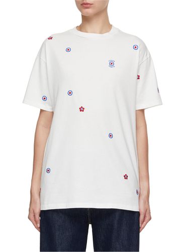 All Over Embroidery Oversized T-Shirt - KENZO - Modalova
