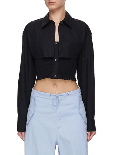 Smocked Cami Overshirt Twinset - T BY ALEXANDER WANG - Modalova