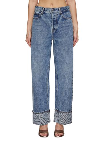 Wide Leg Printed Cuff Jeans - ALEXANDER WANG - Modalova