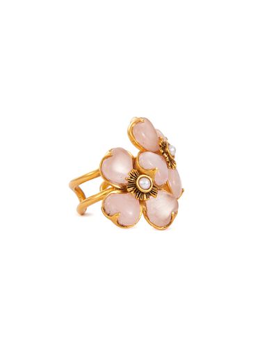 K Gold Quartz Mini Clovers Ring - GOOSSENS - Modalova