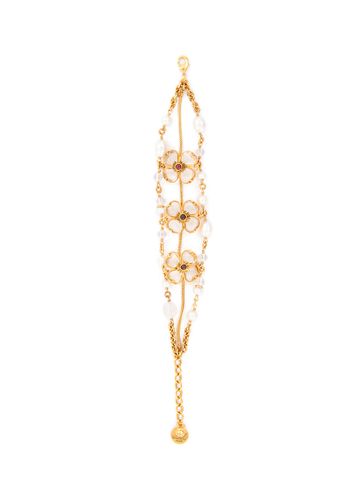 K Gold Quartz Mini Clovers Bracelet - GOOSSENS - Modalova