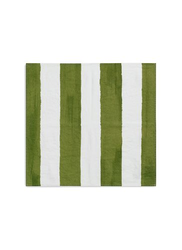 Stripe Napkin - Avocado Green - SUMMERILL & BISHOP - Modalova