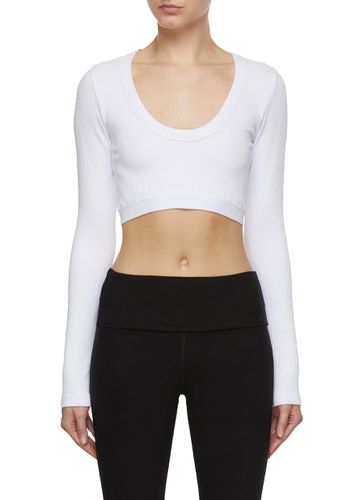 Seamless Ribbed Serene Long Sleeve Top - ALO YOGA - Modalova