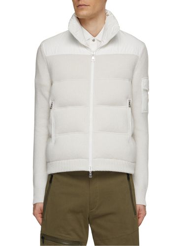 Wool Knit Puffer Jacket - MONCLER - Modalova