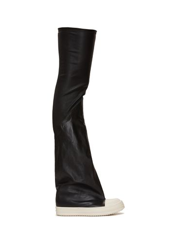 Leather Knee-High Stocking Sneakers - RICK OWENS - Modalova