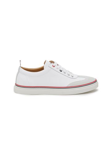 Leather Low Top Sneakers - THOM BROWNE - Modalova