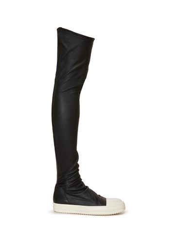 Leather Knee-High Stocking Sneakers - RICK OWENS - Modalova