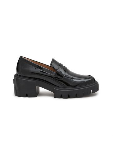 Soho 70 Patent Leather Heeled Loafers - STUART WEITZMAN - Modalova