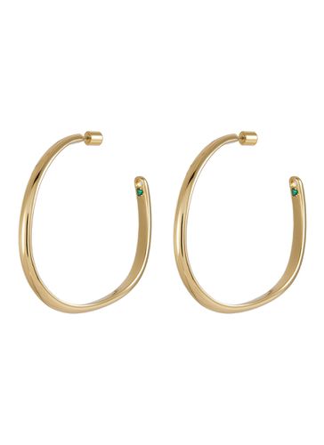 Calypso 12k Gold Plated Half Hoop Earrings - DEMARSON - Modalova