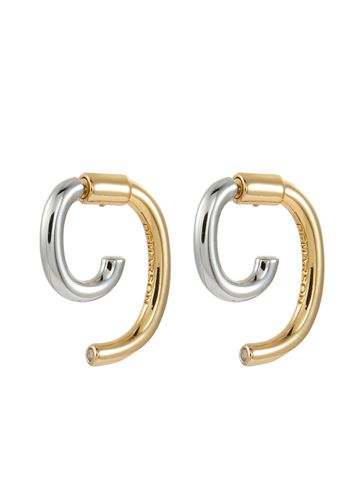 Mini Luna 12K Gold Hoop Earrings - DEMARSON - Modalova