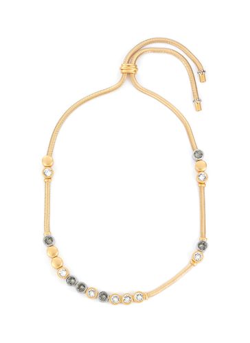 Candace Gold Crystal Adjustable Necklace - DEMARSON - Modalova