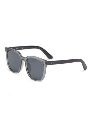 Transparent Acetate Square Sunglasses - RAY BAN - Modalova
