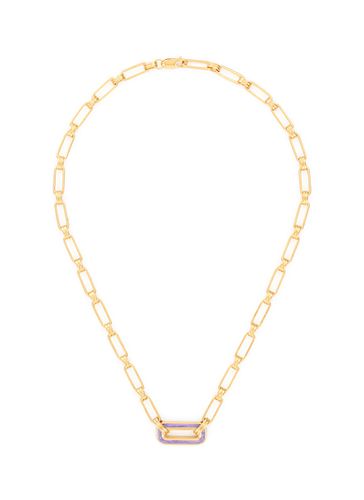 K Gold Plated Enamelled Link Necklace - MISSOMA - Modalova