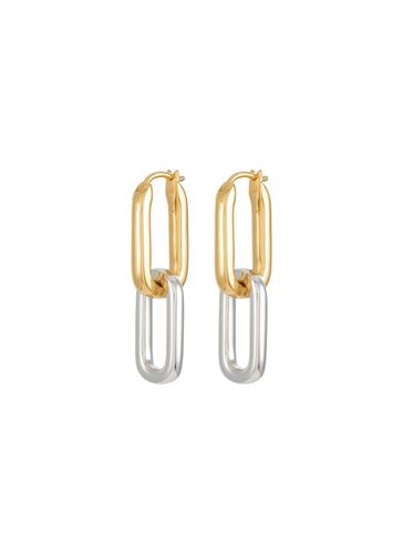 Sterling Silver 18k Gold Plated Link Drop Earrings - MISSOMA - Modalova