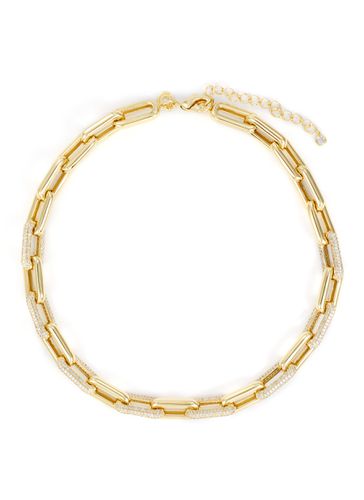 Cubic Zirconia Gold Plated Brass Chain Bracelet - CZ BY KENNETH JAY LANE - Modalova