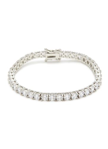 Cubic Zirconia Rhodium Plated Brass Tennis Bracelet - CZ BY KENNETH JAY LANE - Modalova