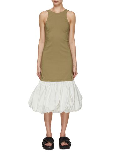 Balloon Taffeta Midi Dress - GANNI - Modalova