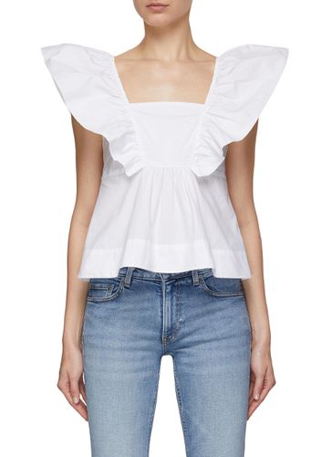 Ruffled Blouse - GANNI - Modalova