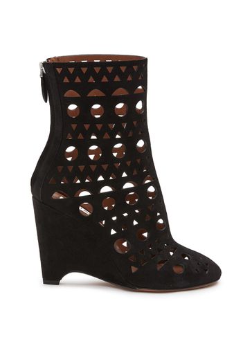Vienne Perforated Suede Boots - ALAÏA - Modalova
