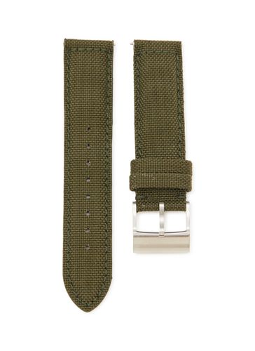 Brushed Steel Pin Buckle Nylon Watch Strap - CUSTOM T. WATCH ATELIER - Modalova