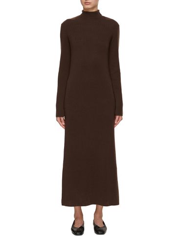 High Neck Knitted Dress - RUOHAN - Modalova