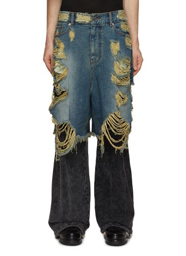 Layered Wide Leg Jeans - JUUN.J - Modalova