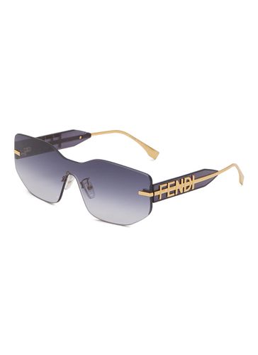 Graphy Logo Acetate Rectangular Frame Sunglasses - FENDI - Modalova