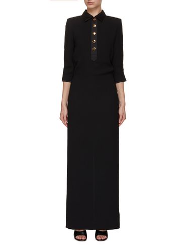 Satin Maxi Shirt Dress - ST. JOHN - Modalova