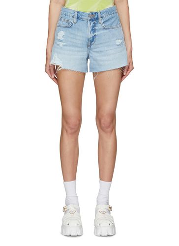 Le Brigette Raw Edge Denim Shorts - FRAME - Modalova