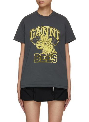 Bees Print T-Shirt - GANNI - Modalova