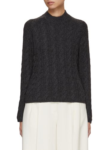 Mock Neck Cable Knit Sweater - VINCE - Modalova