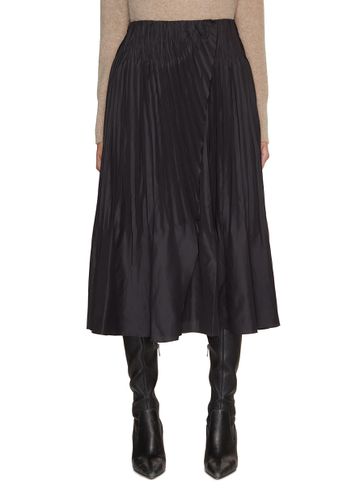 Pintuck Pleated Midi Skirt - VINCE - Modalova