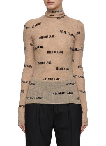 Logo Turtleneck Top - HELMUT LANG - Modalova