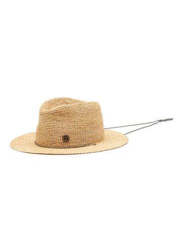 Andre Raffia Fedora Hat - MAISON MICHEL - Modalova