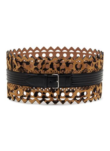 Leopard Print Corset Belt - ALAÏA - Modalova