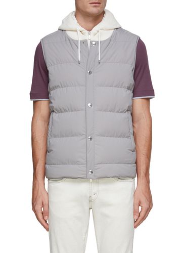 Hooded Nylon Vest - BRUNELLO CUCINELLI - Modalova