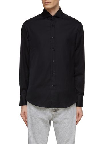 Cotton Twill Shirt - BRUNELLO CUCINELLI - Modalova