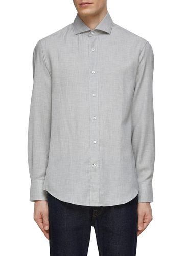 Cotton Cashmere Blend Shirt - BRUNELLO CUCINELLI - Modalova