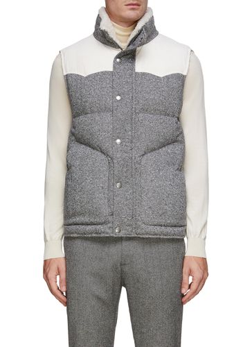 Padded Wool Cashmere Blend Vest - BRUNELLO CUCINELLI - Modalova