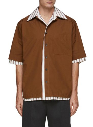 Double Layered Silk Shirt - BOTTEGA VENETA - Modalova