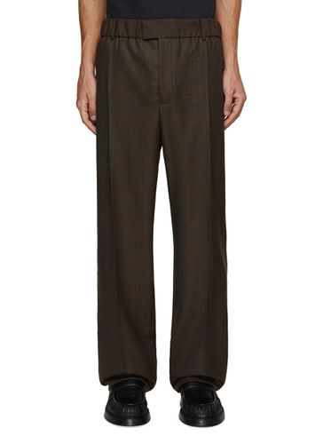 Prince Of Wales Elasticated Waist Straight Leg Pleated Pants - BOTTEGA VENETA - Modalova