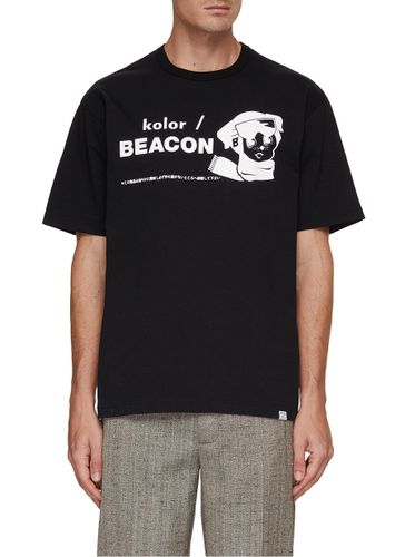 Gear Dog Printed T-Shirt - KOLOR BEACON - Modalova