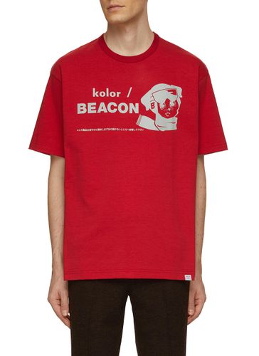 Gear Dog Print T-Shirt - KOLOR BEACON - Modalova