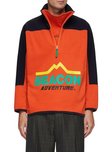 Colour Block Half Zip Sweatshirt - KOLOR BEACON - Modalova