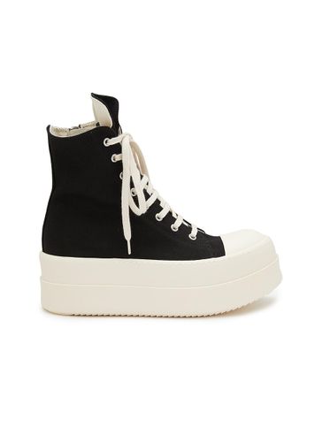 Double Bumper Overdyed Denim Sneakers - RICK OWENS DRKSHDW - Modalova