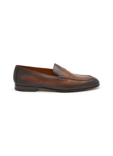 Ombré Effect Leather Loafers - DOUCAL'S - Modalova