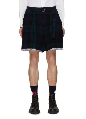 Reversible Flannel Shorts - SACAI - Modalova